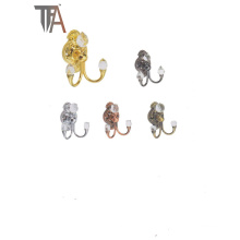 Iron with Crystal Material Curtain Hooks